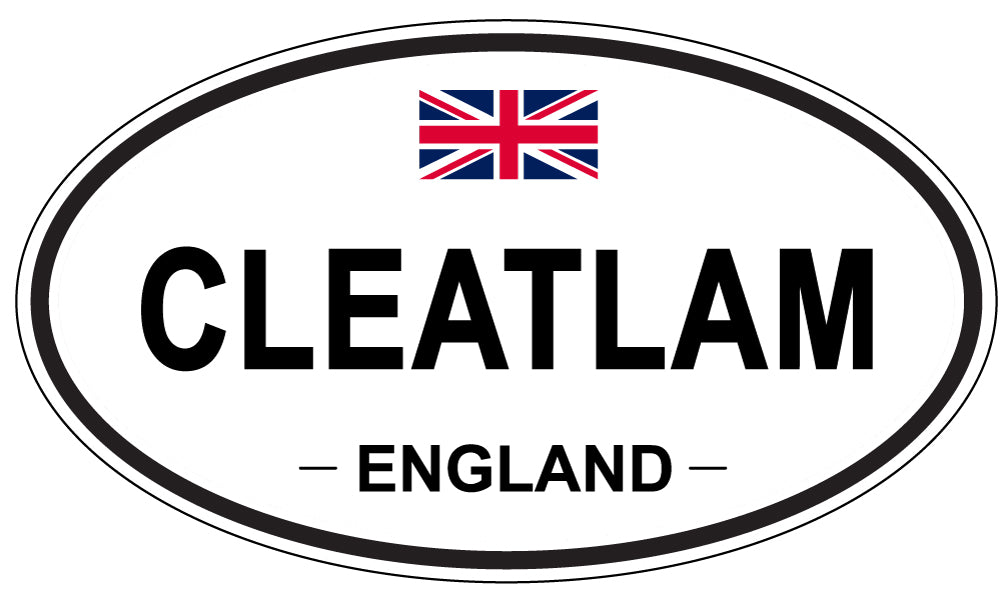 CLEATLAM, ENGLAND - Oval Sticker