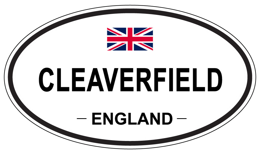 CLEAVERFIELD, ENGLAND - Oval Sticker