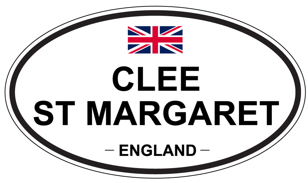 CLEE ST MARGARET, ENGLAND - Oval Sticker