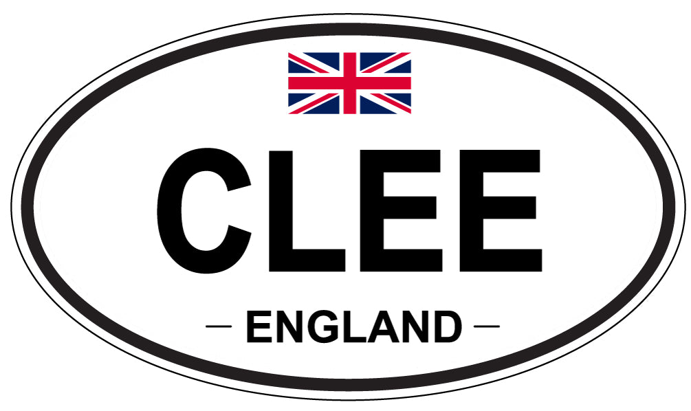 CLEE, ENGLAND - Oval Sticker