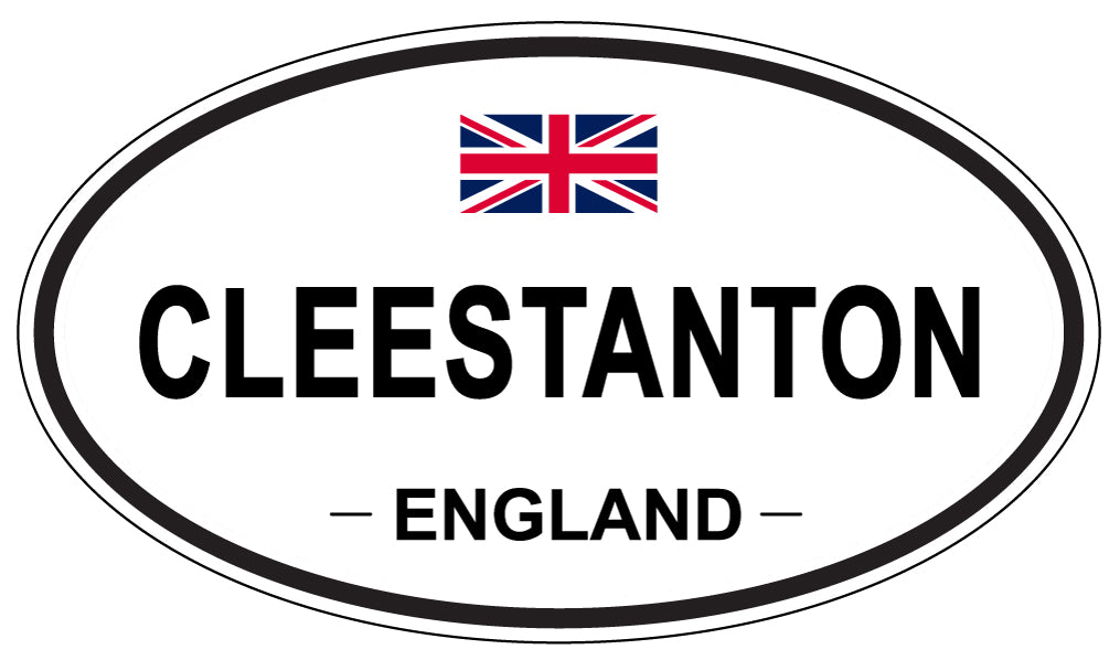 CLEESTANTON, ENGLAND - Oval Sticker