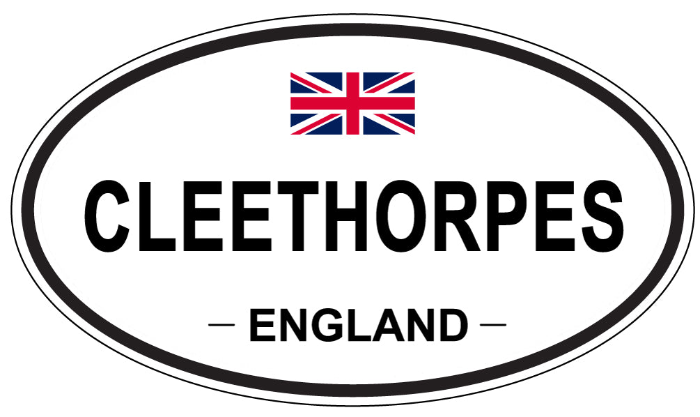 CLEETHORPES, ENGLAND - Oval Sticker