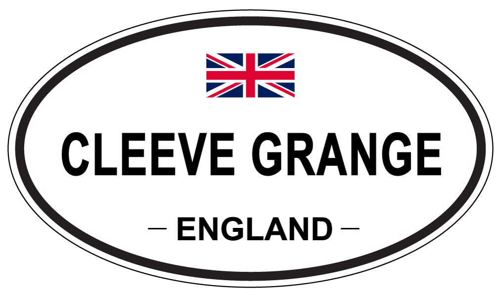 CLEEVE GRANGE, ENGLAND - Oval Sticker