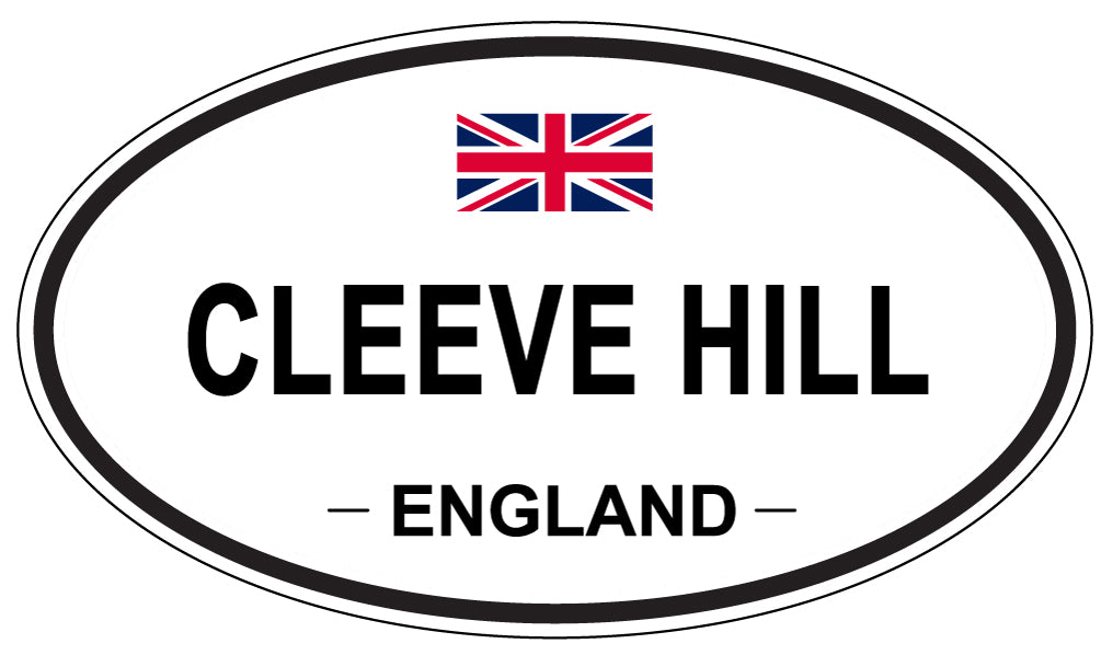 CLEEVE HILL, ENGLAND - Oval Sticker
