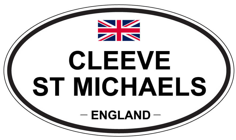 CLEEVE ST MICHAELS, ENGLAND - Oval Sticker
