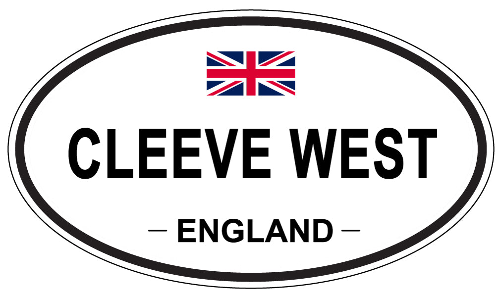 CLEEVE WEST, ENGLAND - Oval Sticker