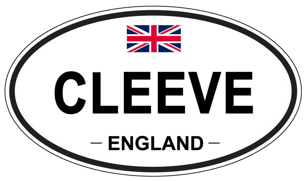 CLEEVE, ENGLAND - Oval Sticker