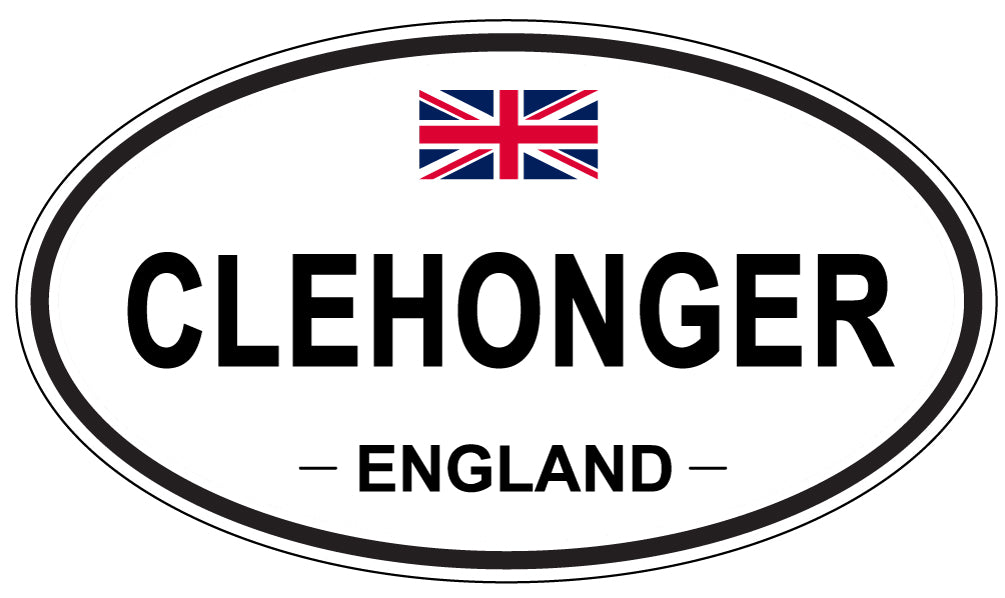 CLEHONGER, ENGLAND - Oval Sticker