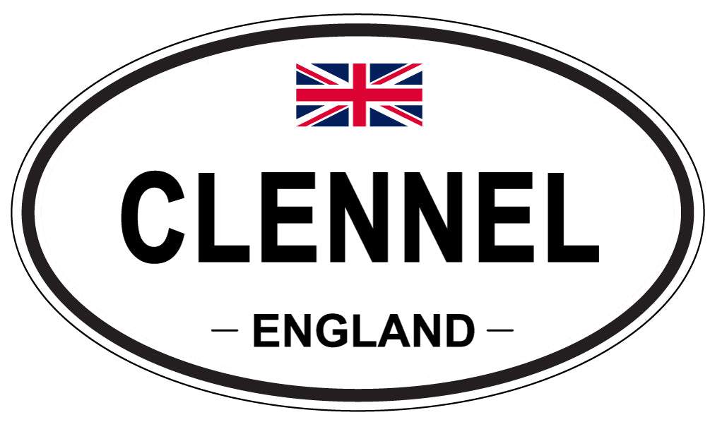 CLENNEL, ENGLAND - Oval Sticker