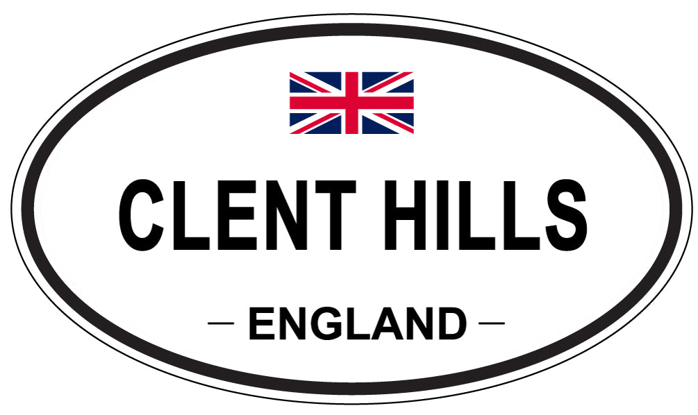 CLENT HILLS, ENGLAND - Oval Sticker