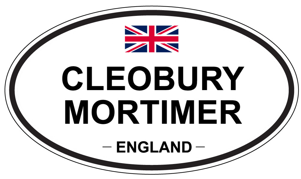 CLEOBURY MORTIMER, ENGLAND - Oval Sticker