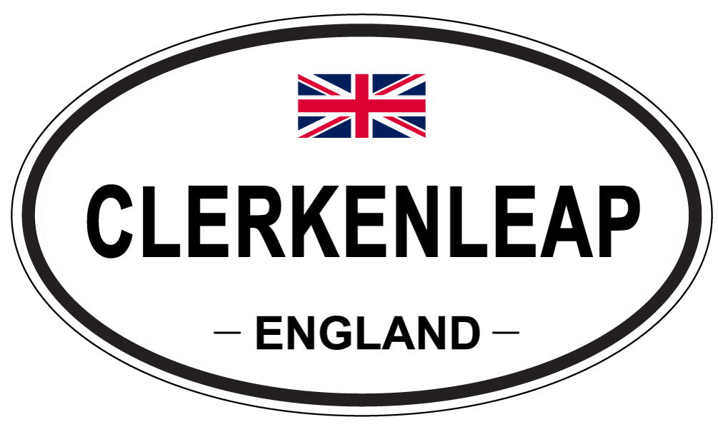 CLERKENLEAP, ENGLAND - Oval Sticker