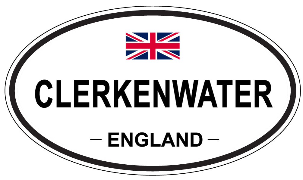 CLERKENWATER, ENGLAND - Oval Sticker
