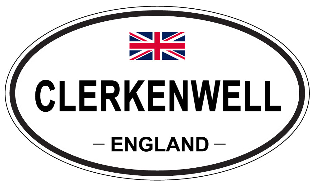 CLERKENWELL, ENGLAND - Oval Sticker