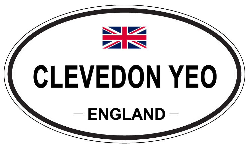 CLEVEDON YEO, ENGLAND - Oval Sticker