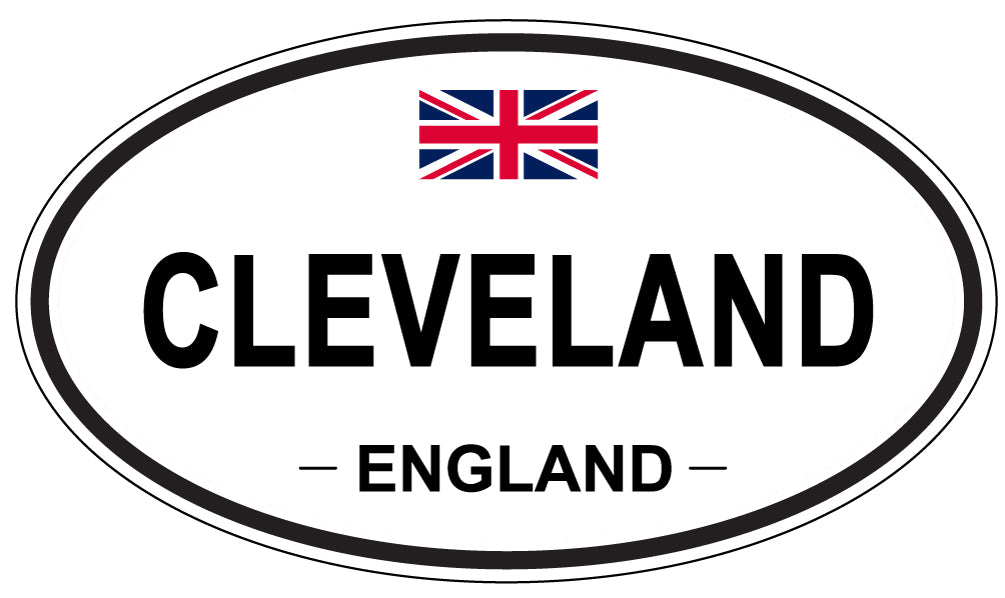 CLEVELAND, ENGLAND - Oval Sticker