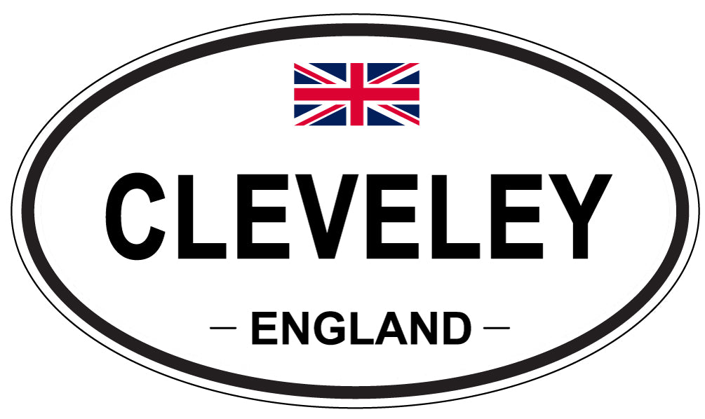 CLEVELEY, ENGLAND - Oval Sticker