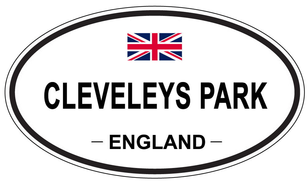 CLEVELEYS PARK, ENGLAND - Oval Sticker