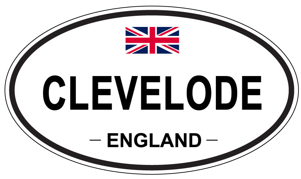 CLEVELODE, ENGLAND - Oval Sticker