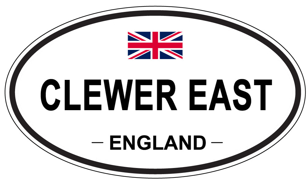 CLEWER EAST, ENGLAND - Oval Sticker