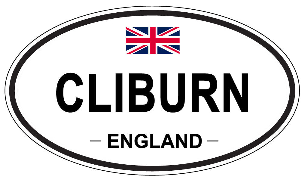 CLIBURN, ENGLAND - Oval Sticker