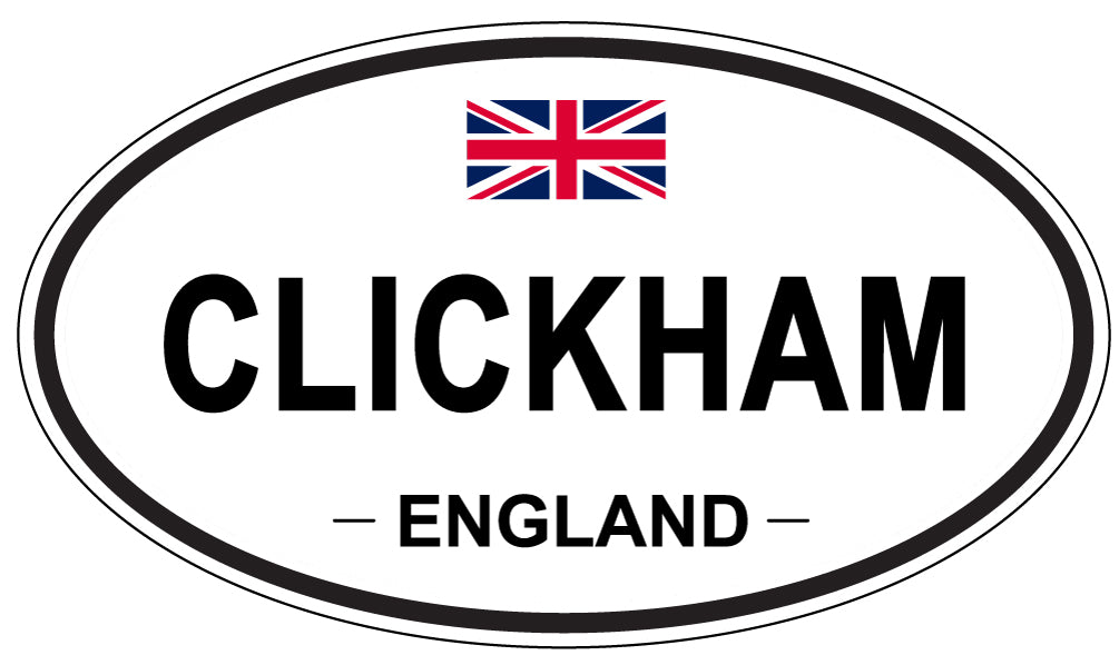 CLICKHAM, ENGLAND - Oval Sticker