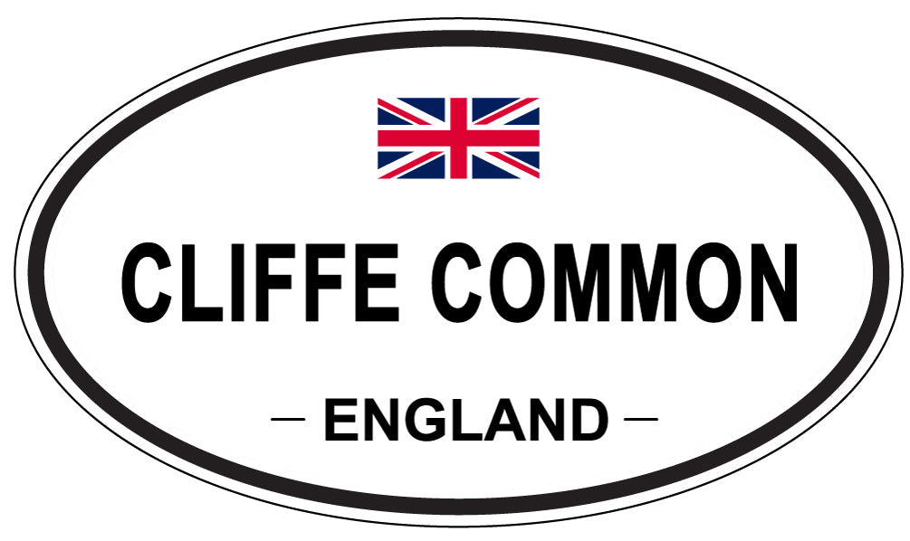 CLIFFE COMMON, ENGLAND - Oval Sticker