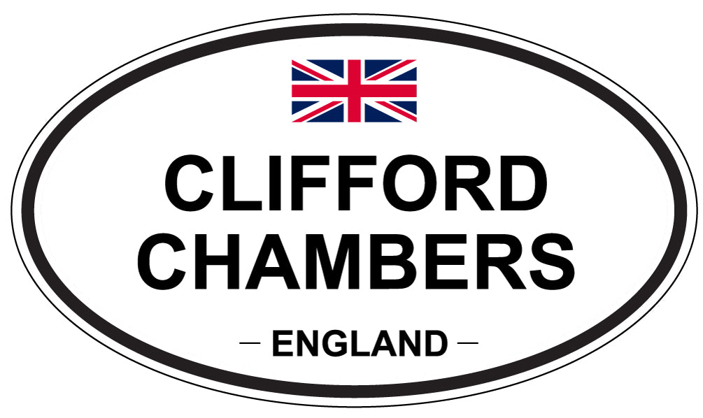 CLIFFORD CHAMBERS, ENGLAND - Oval Sticker