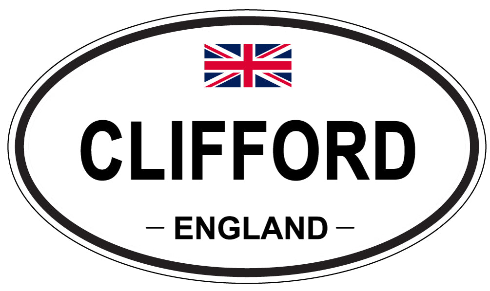 CLIFFORD, ENGLAND - Oval Sticker
