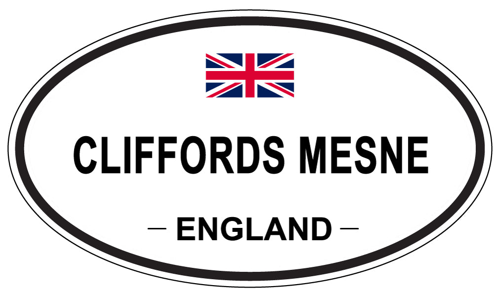 CLIFFORDS MESNE, ENGLAND - Oval Sticker
