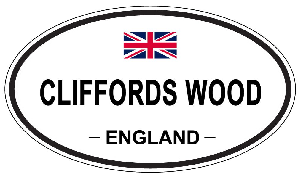 CLIFFORDS WOOD, ENGLAND - Oval Sticker