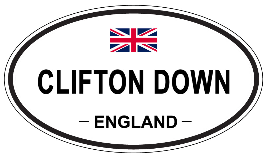 CLIFTON DOWN, England - Oval Magnet