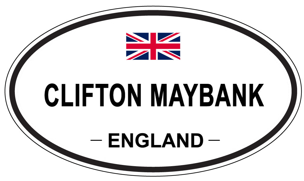 CLIFTON MAYBANK, ENGLAND - Oval Sticker