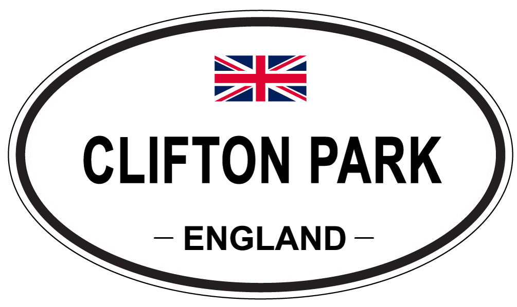 CLIFTON PARK, ENGLAND - Oval Sticker