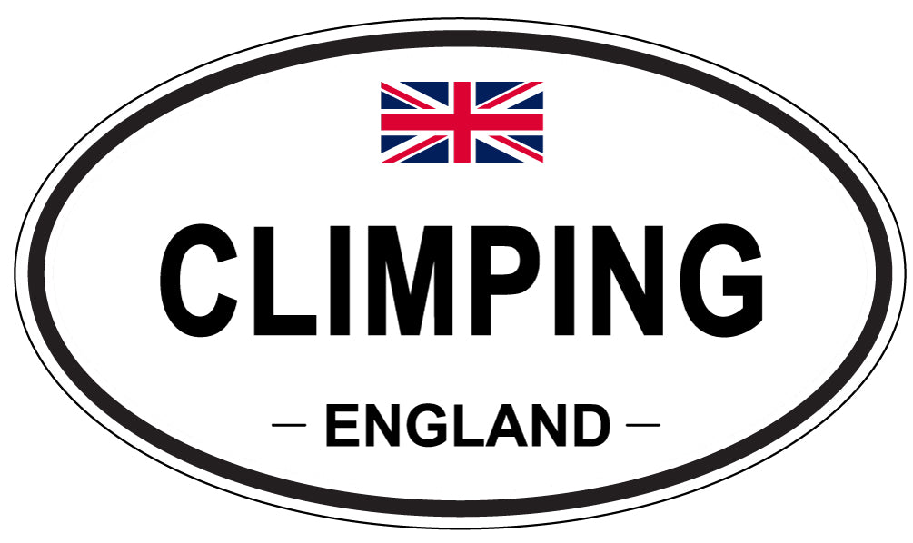 CLIMPING, ENGLAND - Oval Sticker