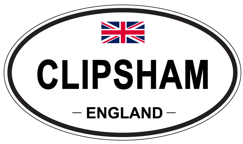CLIPSHAM, ENGLAND - Oval Sticker