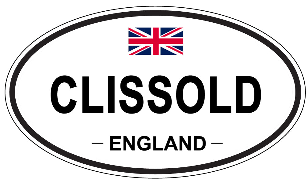CLISSOLD, ENGLAND - Oval Sticker