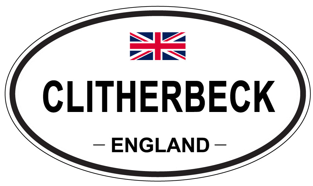 CLITHERBECK, ENGLAND - Oval Sticker