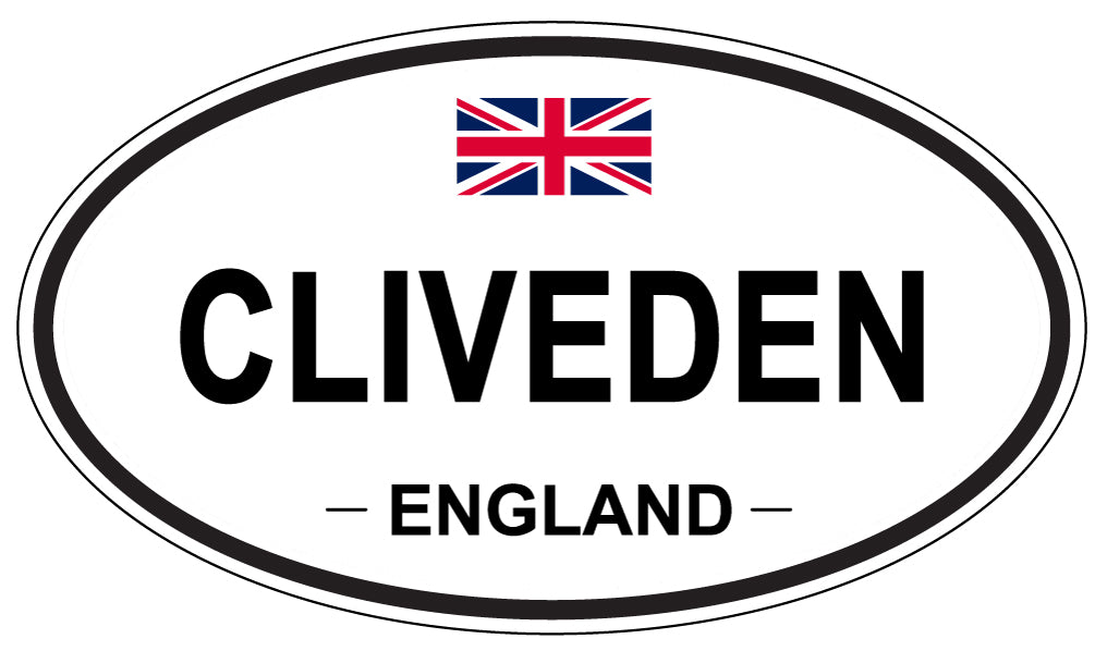 CLIVEDEN, ENGLAND - Oval Sticker