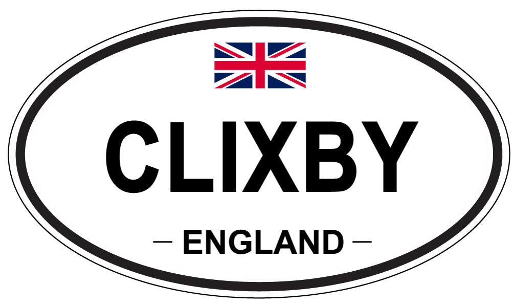 CLIXBY, ENGLAND - Oval Sticker