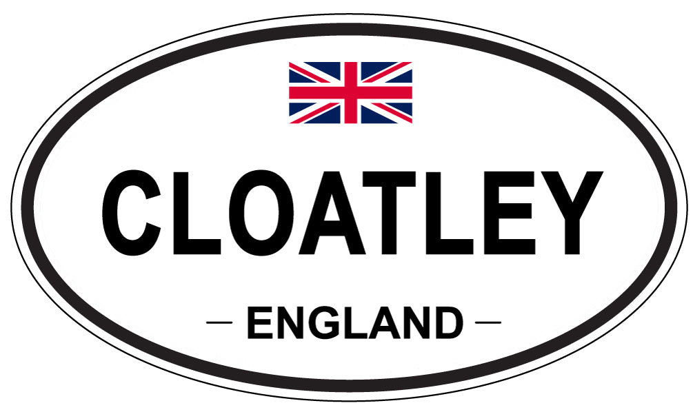 CLOATLEY, England - Oval Magnet