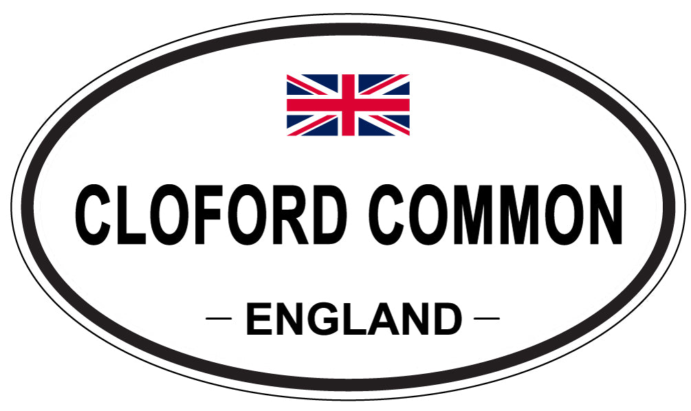 CLOFORD COMMON, ENGLAND - Oval Sticker