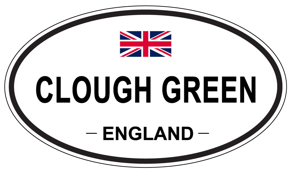 CLOUGH GREEN, ENGLAND - Oval Sticker