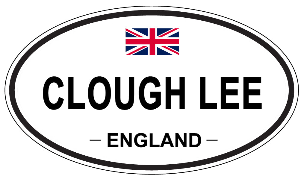 CLOUGH LEE, ENGLAND - Oval Sticker