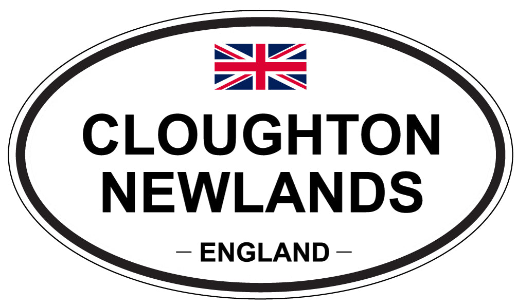 CLOUGHTON NEWLANDS, ENGLAND - Oval Sticker