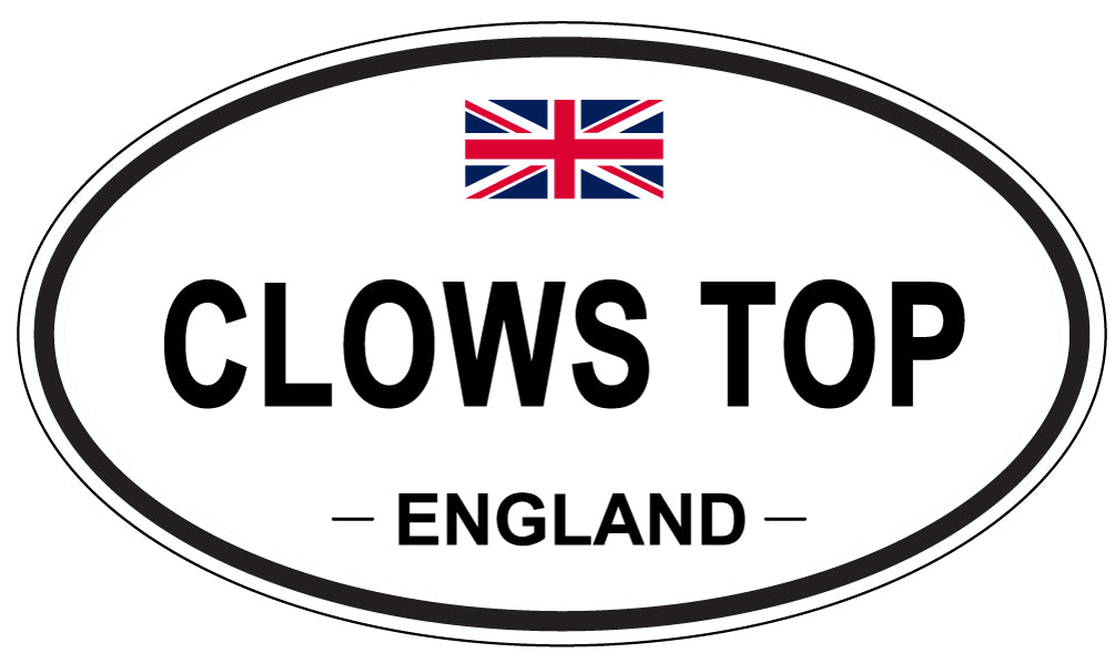 CLOWS TOP, ENGLAND - Oval Sticker