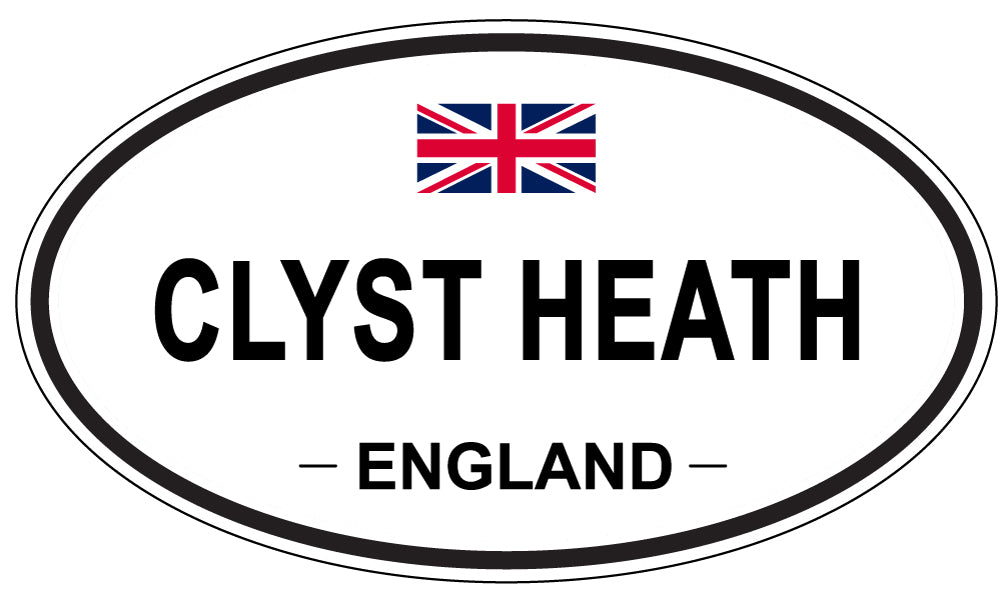 CLYST HEATH, ENGLAND - Oval Sticker