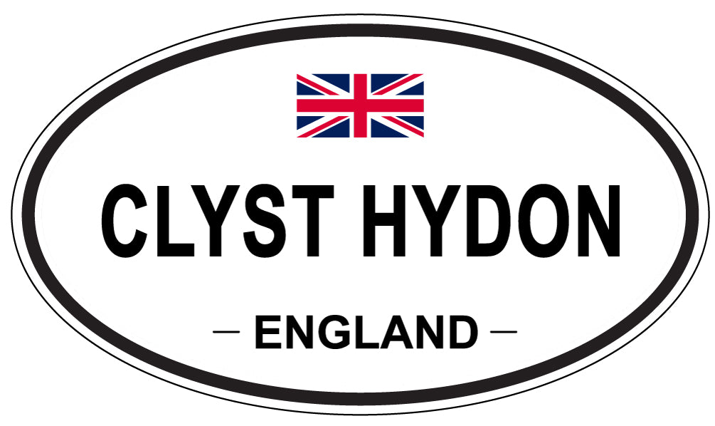 CLYST HYDON, ENGLAND - Oval Sticker