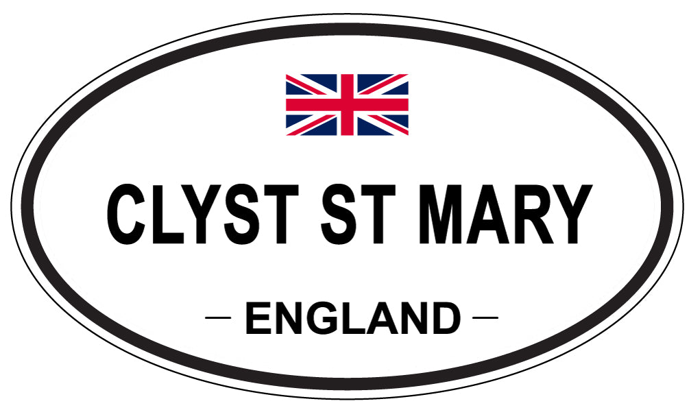 CLYST ST MARY, ENGLAND - Oval Sticker