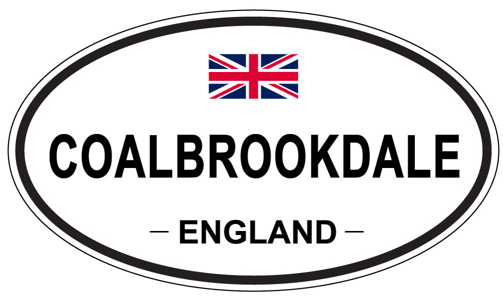 COALBROOKDALE, ENGLAND - Oval Sticker